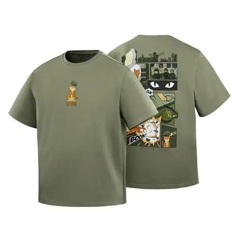 M-Tac T-Shirt Orange Cat Cotton Hard