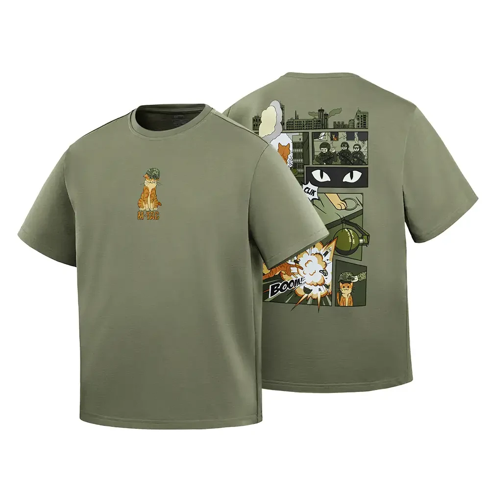 M-Tac T-Shirt Orange Cat Cotton Hard