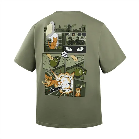 M-Tac T-Shirt Orange Cat Cotton Hard image 6