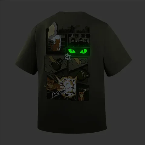 M-Tac T-Shirt Orange Cat Cotton Hard image 7