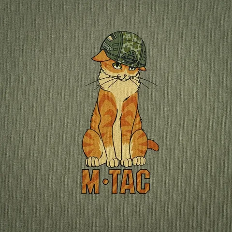 M-Tac T-Shirt Orange Cat Cotton Hard image 8