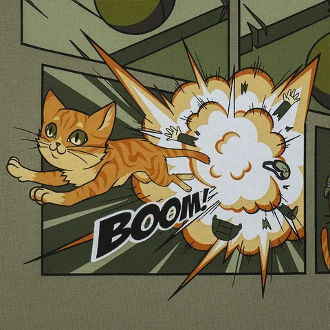 M-Tac T-Shirt Orange Cat Cotton Hard image 10