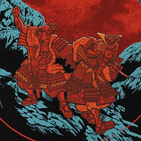 M-Tac T-Shirt Two Samurai Cotton Hard Oversize image 6